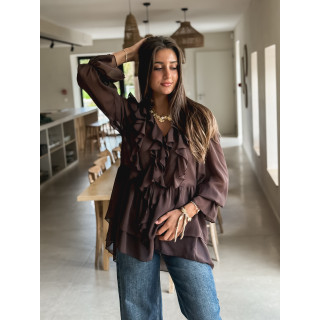 Blouse Nahla - Chocolat