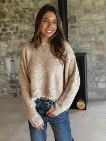 Pull Véllana - Beige fonce