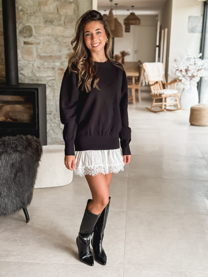 Robe courte Talyssa - Noir