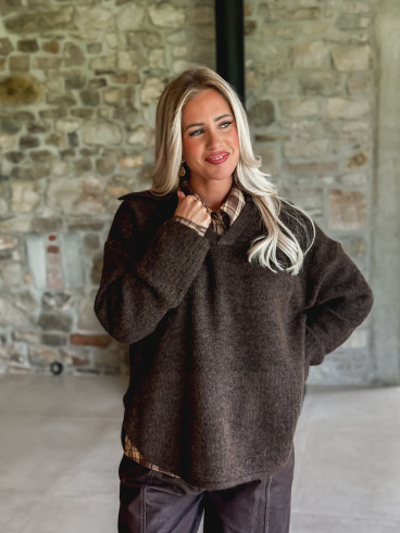 Pull Nolia - Chocolat