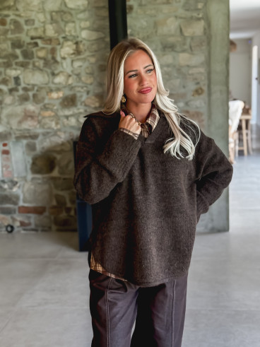 Pull Nolia - Chocolat