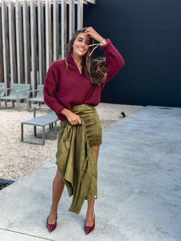 Pull Caleyna - Bordeaux