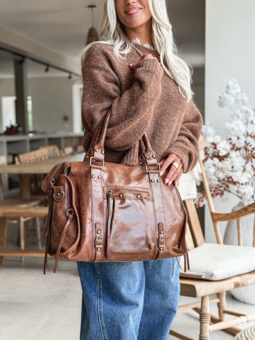 Sac brillant Gabby - Camel