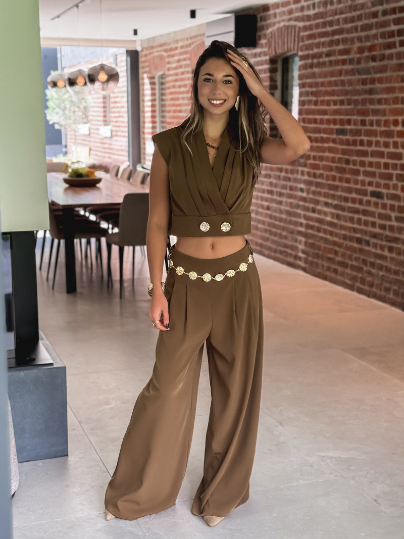 Blouse Lysiane - Kaki