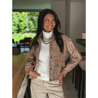 Veste à sequins Miley - Bronze