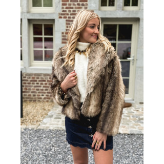 Jupe courte en jeans Loula - Bleu foncé