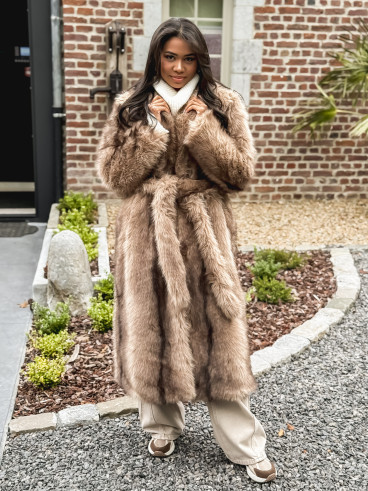 Manteau long Sohara - Beige foncé