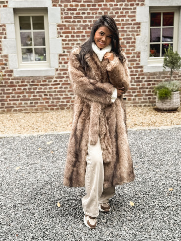 Manteau long Sohara - Beige foncé