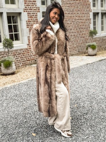 Manteau long Sohara - Beige foncé