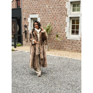 Manteau long Sohara - Beige foncé
