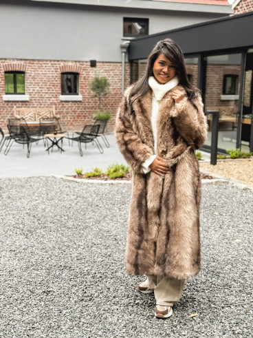 Manteau long Sohara - Beige foncé