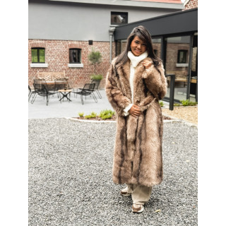 Manteau long Sohara - Beige foncé