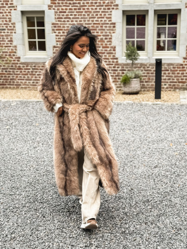 Manteau long Sohara - Beige foncé