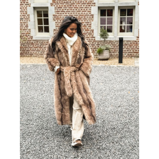 Manteau long Sohara - Beige foncé