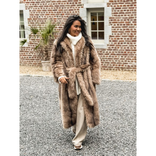 Manteau long Sohara - Beige foncé