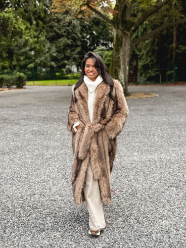 Manteau long Sohara - Beige foncé