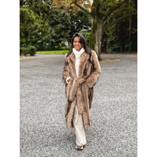 Manteau long Sohara - Beige foncé