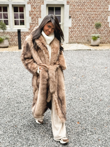 Manteau long Sohara - Beige foncé