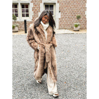Manteau long Sohara - Beige foncé
