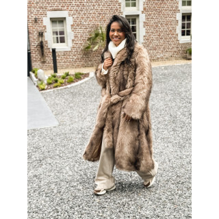 Manteau long Sohara - Beige foncé
