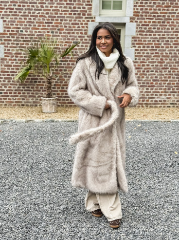 Manteau long Moara - Greige