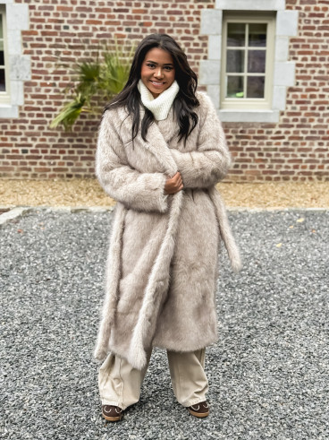 Manteau long Moara - Greige