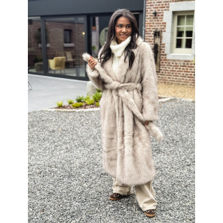 Manteau long Moara - Greige
