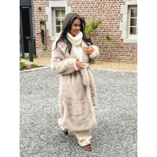 Manteau long Moara - Greige