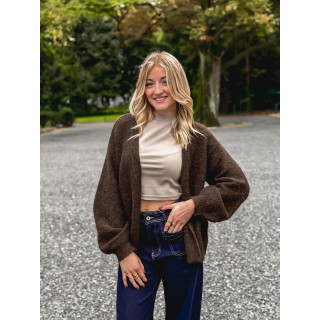 Gilet Sohana - Chocolat