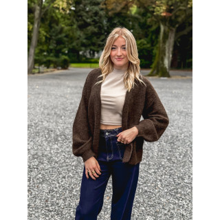 Gilet Sohana - Chocolat