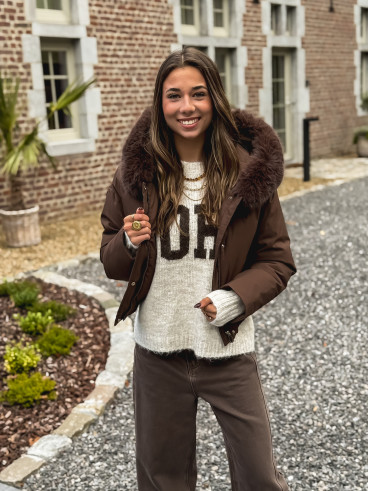 Doudoune Monia - Chocolat