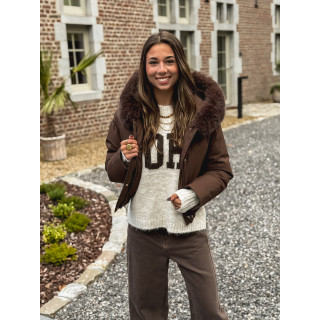 Doudoune Monia - Chocolat
