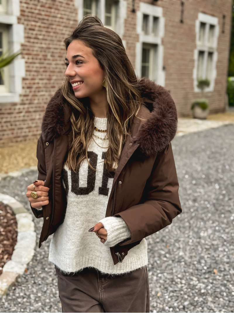 Doudoune Monia - Chocolat