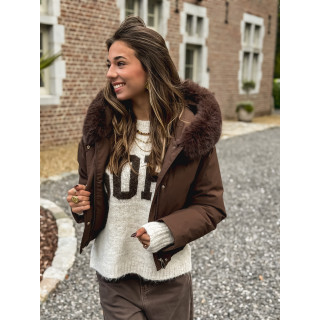 Doudoune Monia - Chocolat