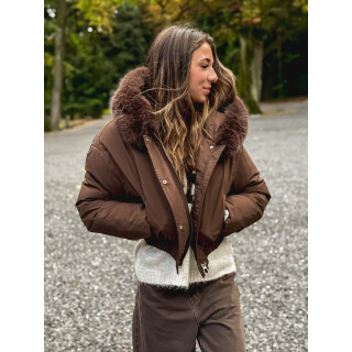 Doudoune Monia - Chocolat