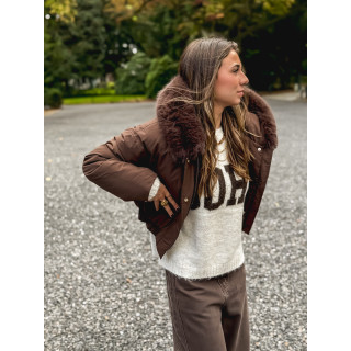 Doudoune Monia - Chocolat