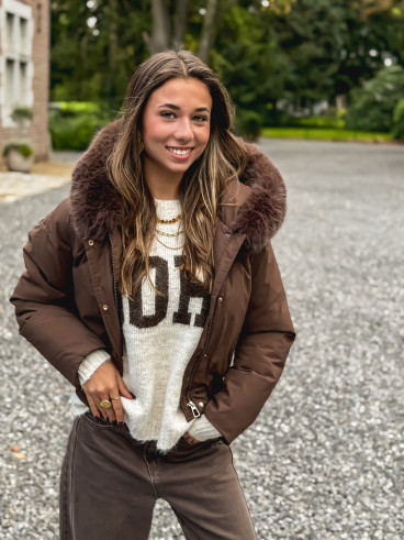 Doudoune Monia - Chocolat