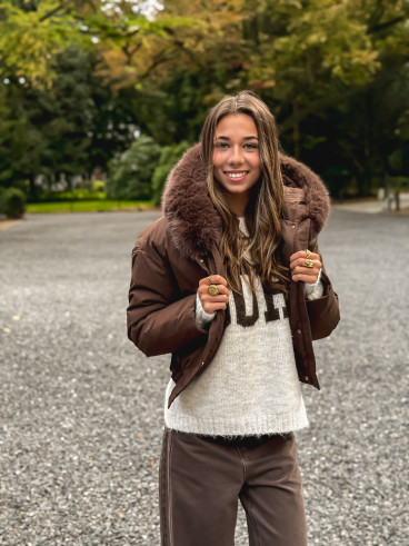 Doudoune Monia - Chocolat