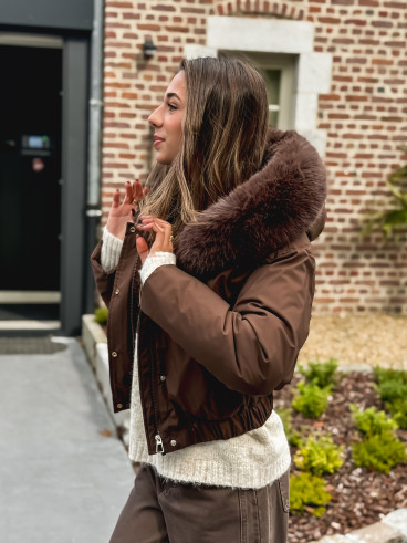 Doudoune Monia - Chocolat