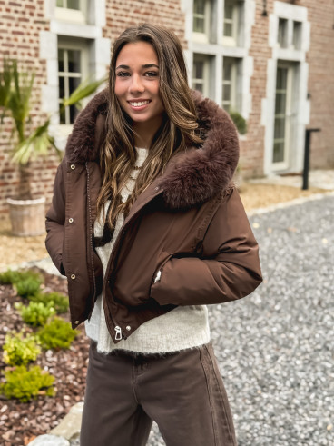 Doudoune Monia - Chocolat