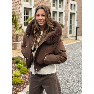 Doudoune Monia - Chocolat