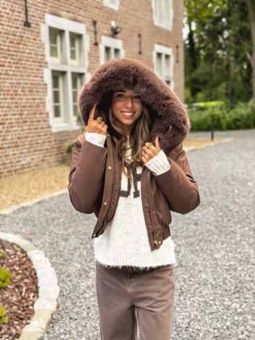 Doudoune Monia - Chocolat