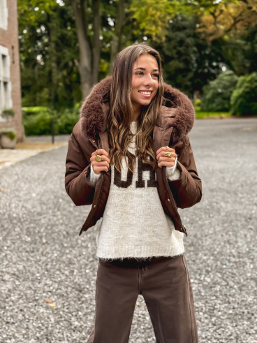 Doudoune Monia - Chocolat