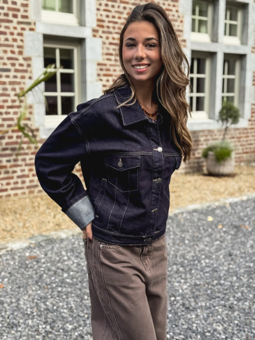 Veste en jeans Sao - Bleu