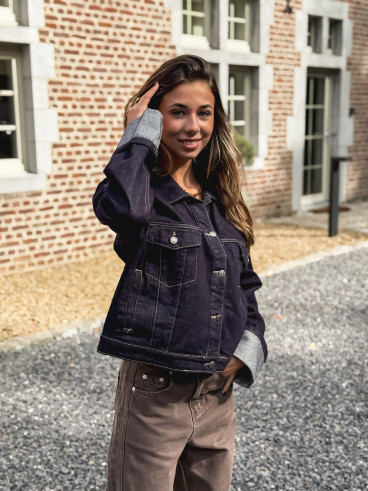 Veste en jeans Sao - Bleu