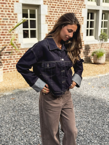 Veste en jeans Sao - Bleu