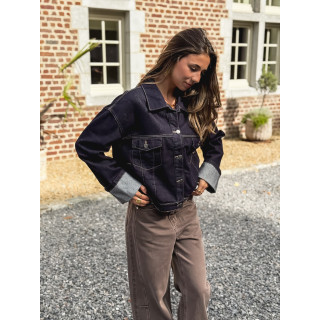 Veste en jeans Sao - Bleu