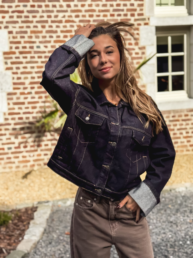 Veste en jeans Sao - Bleu