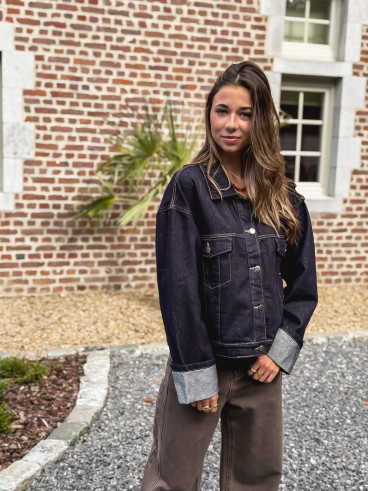 Veste en jeans Sao - Bleu