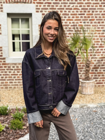 Veste en jeans Sao - Bleu